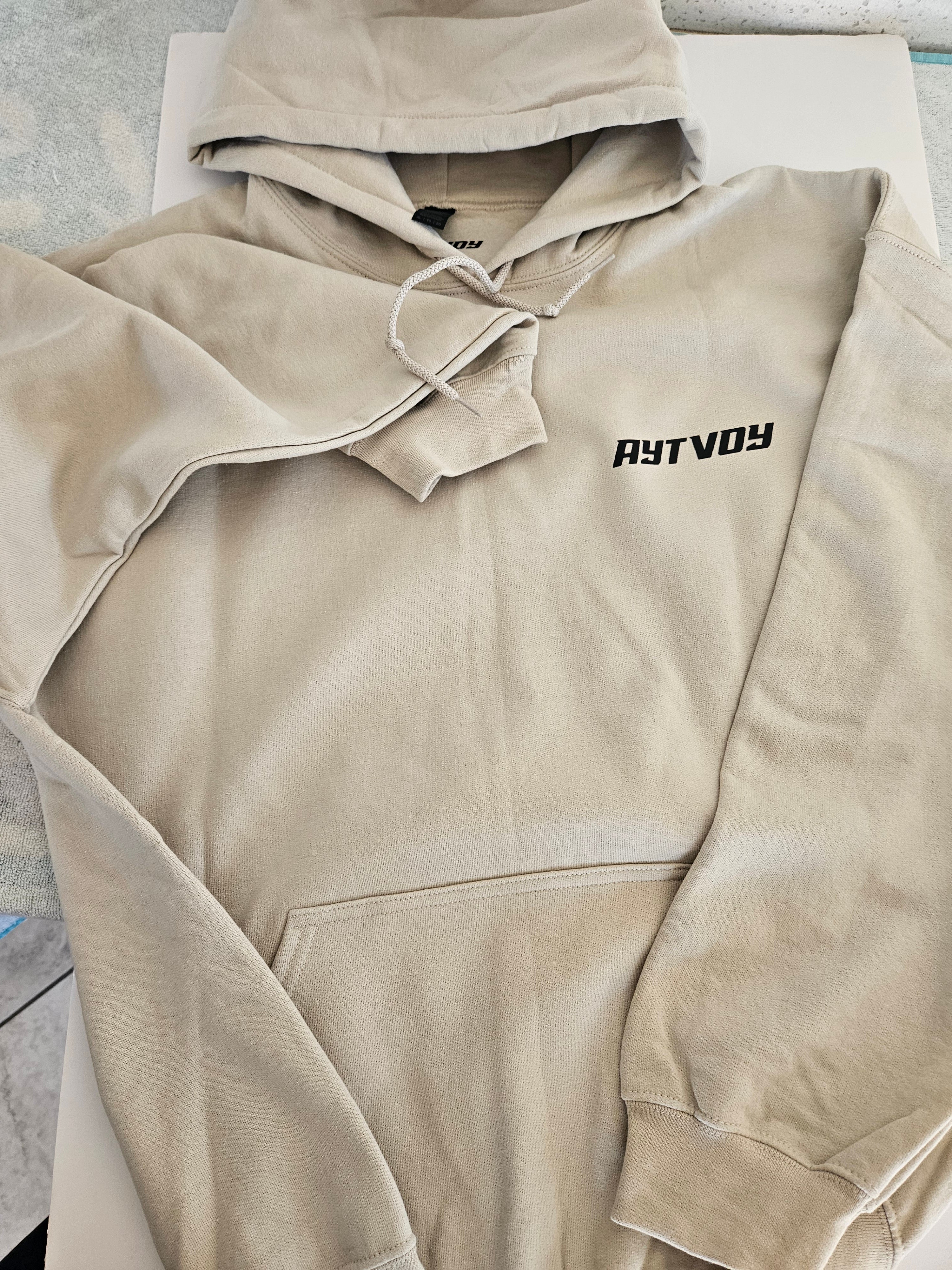 Beige Aytvoy pinup hoodie