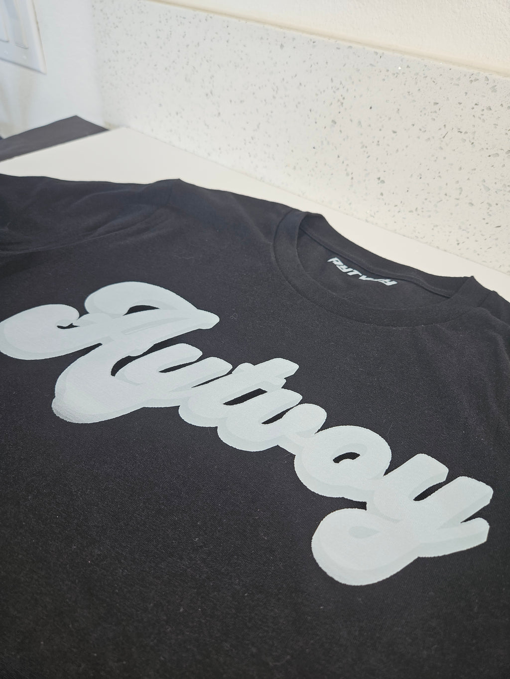 Aytvoy w/ white groovy lettering