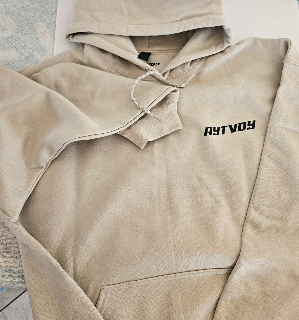 Beige Aytvoy pinup hoodie